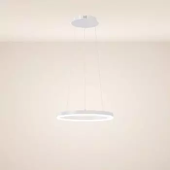 S.luce Кольцевой подвесной светильник, прямой кольцевой светильник, кольцевой светильник, подвесной светильник, подвесной светильник, подвесной светильник, белый, 40 см, 250 см, подвесной круглый