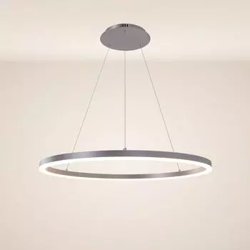 S.luce Кольцевой подвесной светильник, прямой кольцевой светильник, кольцевой светильник, подвесной светильник, подвесной светильник, подвесной светильник, алюминий, 80 см, 250 см, подвесной круглый, белый