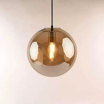 S.luce Orb стеклянный шар галерейный светильник 5м подвесной галерейный светильник подвесной светильник золото/янтарный 30см круглый