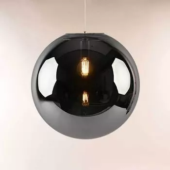 S.luce Orb стеклянный шар подвесной светильник подвесной светильник подвесной светильник стеклянный светильник хром/дымчатый 40см круглый, белый