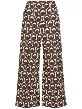 'S Max Mara брюки палаццо Bray с завышенной талией, коричневый