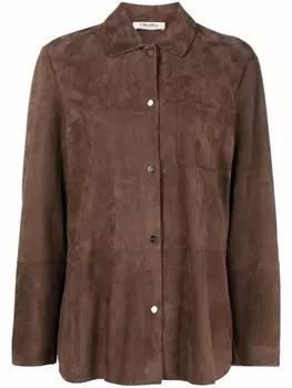 'S Max Mara фактурная рубашка с длинными рукавами, коричневый
