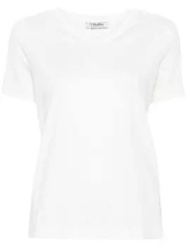 'S Max Mara футболка с вышитым логотипом, белый