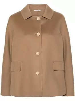 'S Max Mara однобортный шерстяной жакет, коричневый