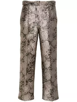 'S Max Mara жаккардовые брюки Elio, серебряный