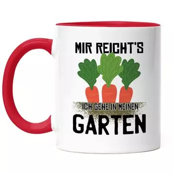 С меня достаточно, я иду в сад Кружка Красная Хобби Садовник Растения Садовые цветы Идея подарка Любители растений Hey!Print, красный