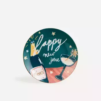 С Новым Годом, Рождественская хлебная тарелка El Corte Ingls, темно-синий