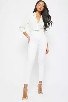 С облегающим кроем и завышенной талией Lipsy, белый