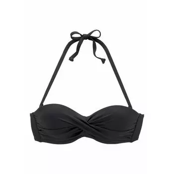 s.Oliver Beachwear купальник-бандо на косточках »Rome« для женщин, цвет schwarz