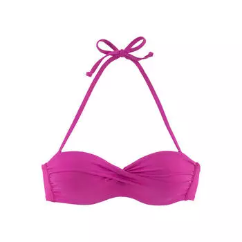 s.Oliver Beachwear топ бикини-бандо »Испания« для женщин, цвет rosa