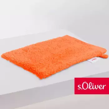 S.Oliver Рукавицы для мытья «s. Oliver» (1 шт., мочалка 16 х 21 см), особенно мягкая и впитывающая, цвет orange