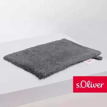 S.Oliver Рукавицы для мытья «s. Oliver» (1 шт., мочалка 16 х 21 см), особенно мягкая и впитывающая, серый