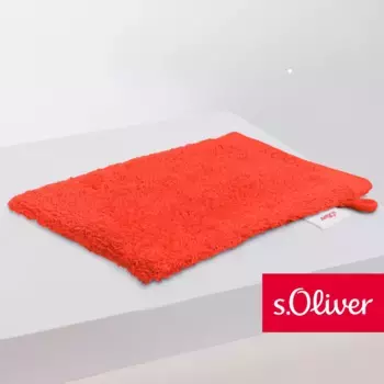 S.Oliver Рукавицы для мытья «s. Oliver» (1 шт., мочалка 16 х 21 см), особенно мягкая и впитывающая, красный