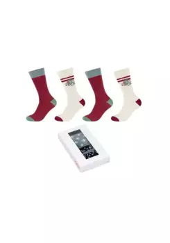 S.Oliver Socks "Рождественские носки в коробке, 4 шт.", цвет Birch Melange
