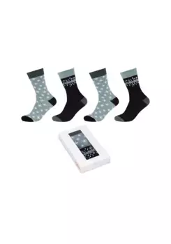 S.Oliver Socks "Рождественские носки в коробке, 4 шт.", черный