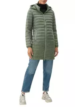 S.Oliver стеганое пальто с сумочкой, зеленый