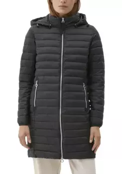 S.Oliver стеганое пальто с сумочкой, черный