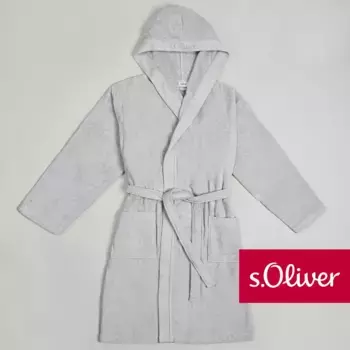 С.Оливер халат "с. "Халат Oliver" (1 шт.), капюшон с тонким тканым логотипом S.Oliver, серый