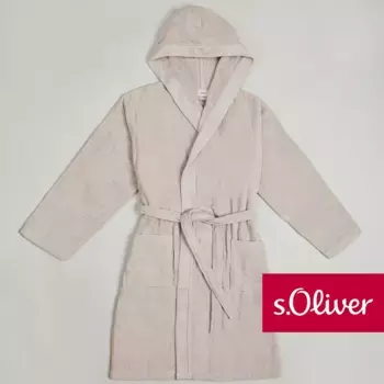 С.Оливер халат "с. "Халат Oliver" (1 шт.), капюшон с тонким тканым логотипом S.Oliver, цвет Natur