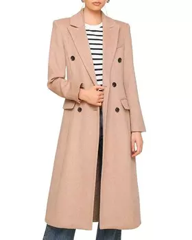 С пальто для девочек «Песочные часы» Avec Les Filles, коричневый/бежевый