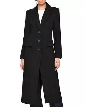 С пальто для девочек с вырезом Avec Les Filles, черный