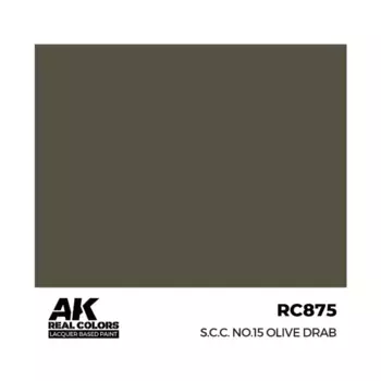 С.С.К. №15 Оливково-серый, Paint - Real Color, Dropper Bottles (AK-Interactive)
