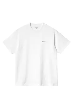 S/S Скрипт с вышивкой T Carhartt, белый