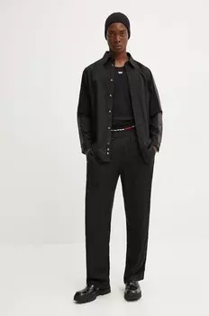 S-SIMPLY-DNM рубашка из хлопка Diesel, черный