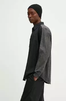 S-SIMPLY-DNM рубашка из хлопка Diesel, черный