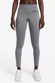 С завышенной талией Nike, серый