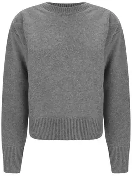 SA SU PHI джемпер с разрезом сзади, серый