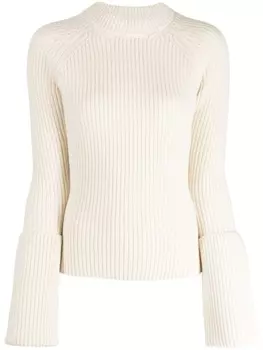 SA SU PHI кашемировый джемпер с круглым вырезом, нейтральный цвет