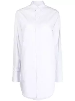 SA SU PHI платье-рубашка оверсайз в полоску, белый