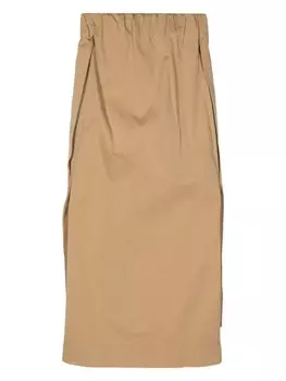 SA SU PHI юбка миди Gilda с асимметричным подолом, коричневый