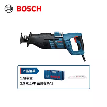 Сабельная пила Bosch, электрическая пила, сабельная пила, портативная многофункциональная электроамортизирующая металлодеревянная пила GSA 1300 PCE