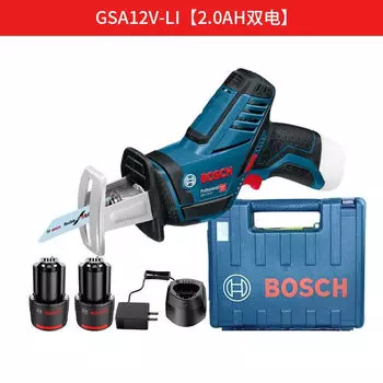 Сабельная пила Bosch GSA12V-LI, перезаряжаемая ручная сабельная пила с литиевой батареей, маленькая машина для резки дерева, электрическая пила