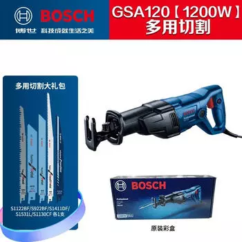 Сабельная пила Bosch, сабельная пила 1200 Вт GSA120, станок для резки стальных труб, стальных стержней, оригинальный профессиональный электроинструмент