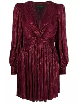 Sabina Musayev плиссированное платье Adi, красный