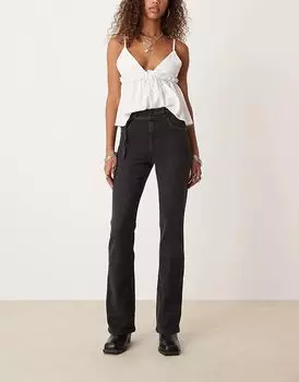 sabine свободные джинсы прямого кроя с поясом черного цвета Free People