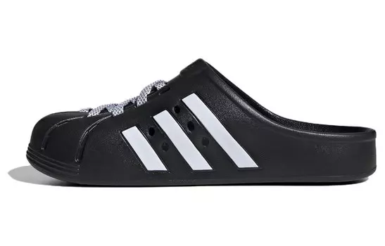 Сабо Adidas Adilette Clogs 'Black White'