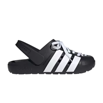 Сабо Adilette Clog 2.0 'Black White', черный