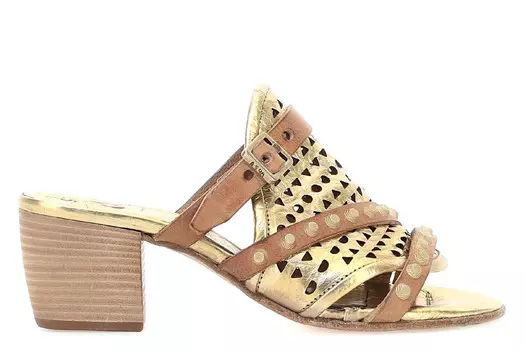 Сабо Alis на каблуке As98, золотой