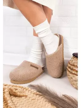 Сабо billowy Clogs, бежевый