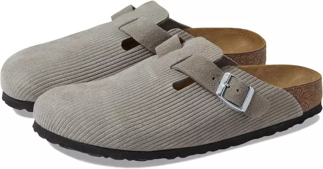 Сабо Birkenstock Boston Corduroy, цвет Stone Coin