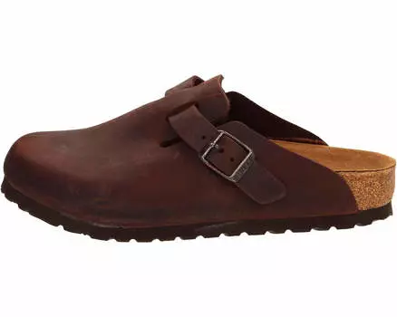 Сабо Birkenstock Boston Oiled Leather Unisex, коричневый (Размер 39 RU)