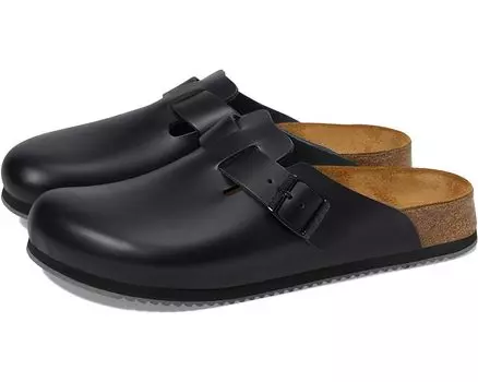 Сабо Birkenstock Boston Super Grip (Unisex), черный