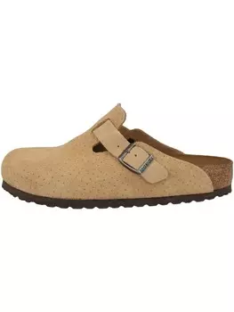 Сабо Birkenstock Boston Veloursleder normal, бежевый