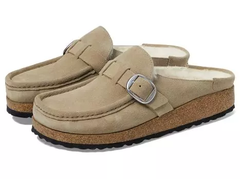 Сабо Birkenstock Buckley Shearling - Suede, серо-коричневый
