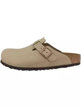 Сабо Birkenstock Clogs Boston SFB geltes Naturleder Weichbettung normal, светло-коричневый