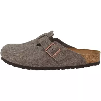 Сабо Birkenstock Clogs Boston Wollfilz normal, коричневый